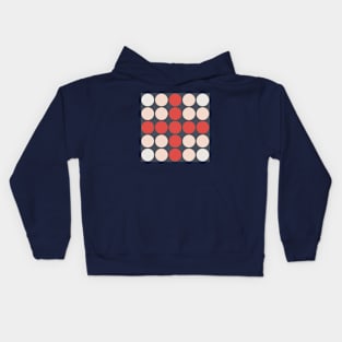 Colorful Dots pattern on Dark Background Kids Hoodie